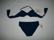 TOMMY BAHAMA Blue 2 Pc BIKINI SWIMSUIT Bathing Suit Womens Size XS / 32C Top NEW