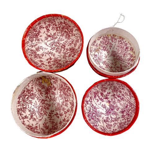 Vintage Pappe Christbaumschmuck Kugeln 2x Engel Deutsch Alt Deko Candy Container - 第 4/8 張圖片