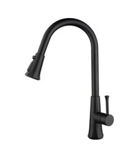 Single Handle Pull-out Kitchen Faucet Matte Black