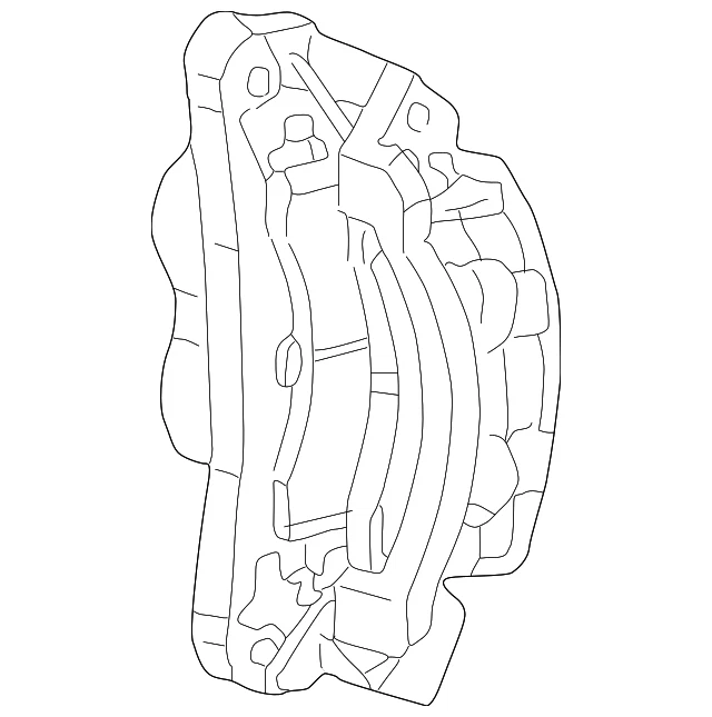 Pinza de freno de disco izquierda genuina Ford 1999-2005 F-350 Super Duty 3C3Z-2B121-AA Foto 4 de 4