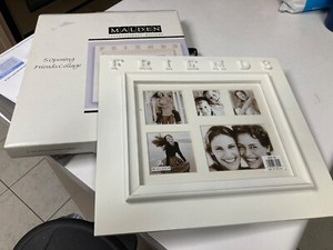Vtg Malden Intl Designs Friends collage 5 picture photos frame holder wall table