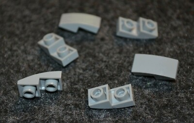 (6) 1x2 Light Gray Inverted Rounded Bottom Bow Bricks ~ Lego NEW | eBay