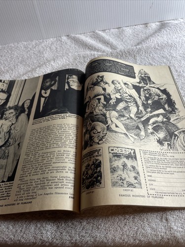 Famous Monsters Of Filmland 33 May 1965 Castle Of Terror Hunchback Notre Dame - Picture 13 of 17