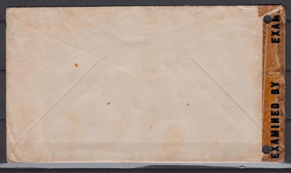 USA, 1943 WWII Double censored upr. PSE to Palestine - Image 2 of 2