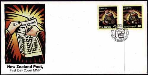 New Zealand 1996 Mixed Member Proportional Election FDC - Pair Of Stamps - Mint