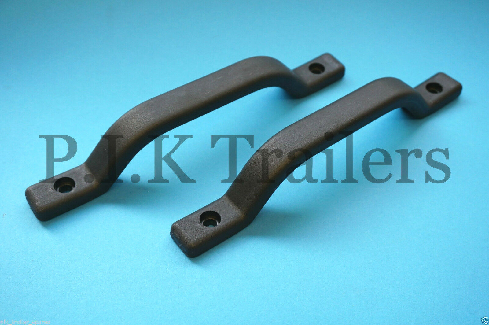 2 x Door Grab Handle Black Plastic for Trailer Horsebox & Caravan