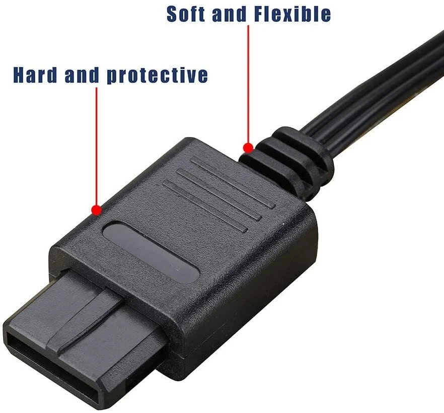 RCA AV Audio Video Cable Cord For Nintendo 64 N64 GameCube SNES Super Nintendo - Image 4 of 4