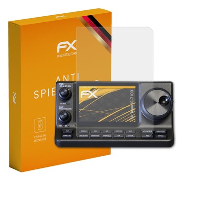 atFoliX 2x Displayfolie für Icom IC-7100 Schutzfolie matt&stoßfest Folie