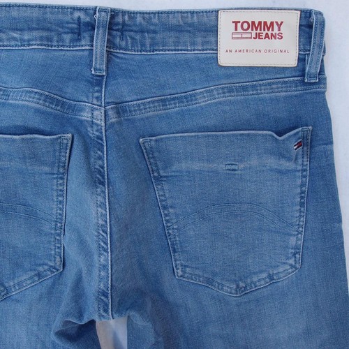 Mens Tommy Hilfiger SCANTON SLIM Stretch Slim Straight Blue Jeans W33 W34 L34 - Picture 4 of 7