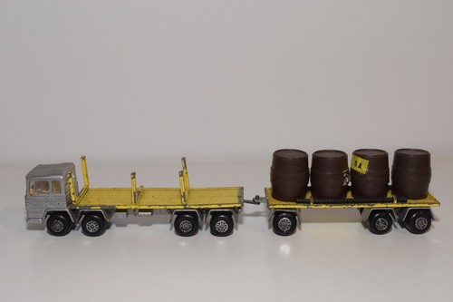 Camión Mira Pegaso A48 1:64 con remolque gris amarillo excelente estado - Imagen 2 de 7
