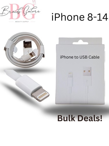 iPhone to USB charge cable cord