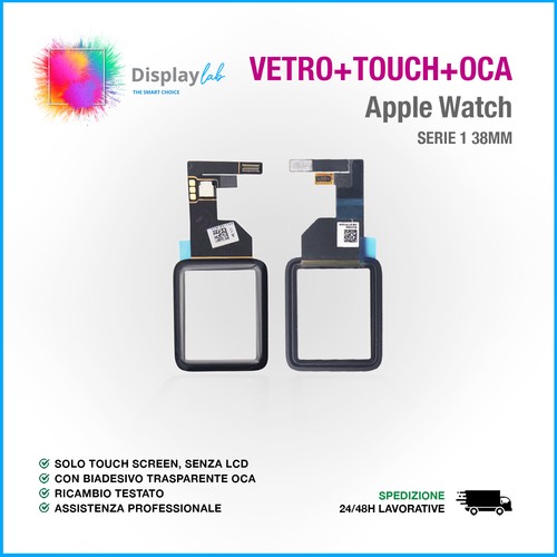 VETRO+TOUCH+OCA PER APPLE WATCH SERIE 1 2 3 4 5 SE 6 PER LAVORAZIONE DISPLAY - Imagen 3 de 12