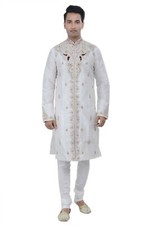 Ethnic Indian Designer Kurta Sherwani for Men 2pc Suit- Worldwide Postage