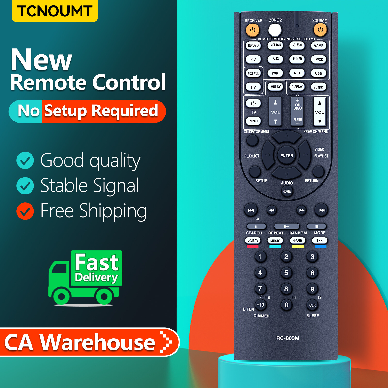 Control For Onkyo Av Reciever Tx-nr609 Tx-nr609b Ht-s7409