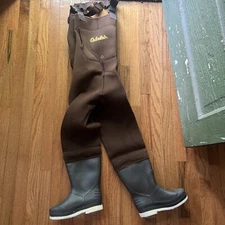 Cabela's Classic Bown Neoprene Felt Sole Boot Chest Waders Men's size 4
