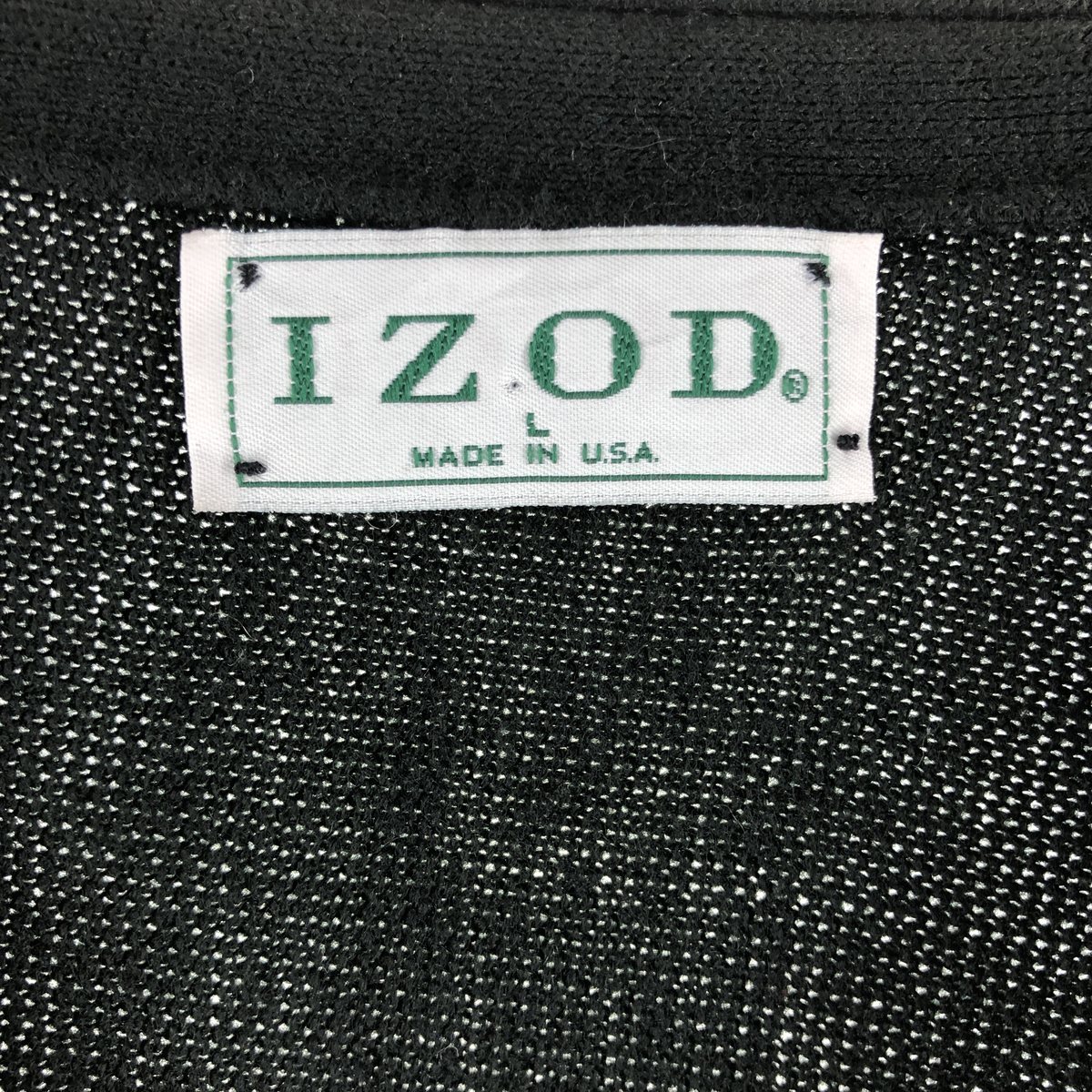 トップス 90s us made IZOD 6botann acryl cardigan 90'S IZOD acrylic knit cardigan, made in USA, men's size L