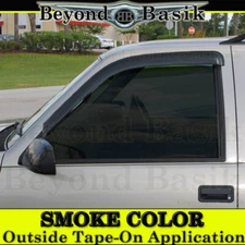 1988-1998 GMC CHEVY C K 1500 94-00 2500 3500 SMOKE Door Vent Visors FRONTS ONLY
