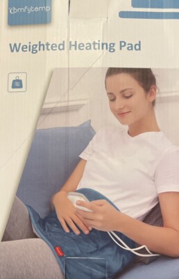 Comfytemp Weighted Heating Pad For Relief Of Back Pain Cramps Muscles And More