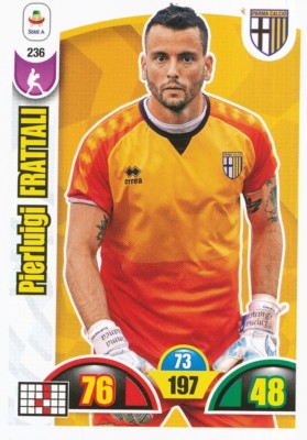 236 PIERLUIGI FRATTALI ITALIEN PARMA FUSSBALL KARTE ADRENALYN FUSSBALLSPIELER 2019 PANINI