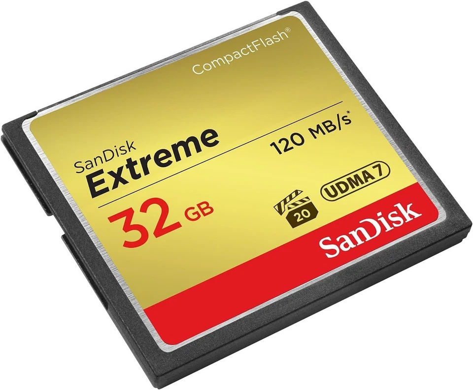 SanDisk Extreme 32 GB 120 MB/s CompactFlash Memory Card -Gold/Red - Image 3 of 4