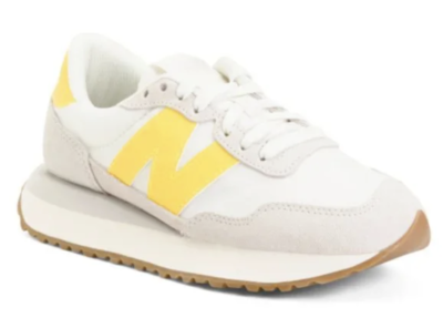 New Balance 237 Casual Women's Sneakers Shoes White Yellow