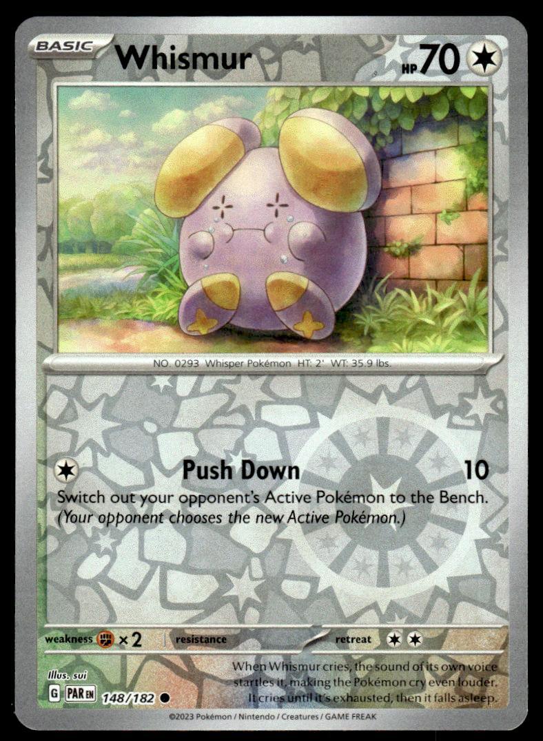 SV04: Paradox Rift #148/182 Whismur Pokemon Card | eBay
