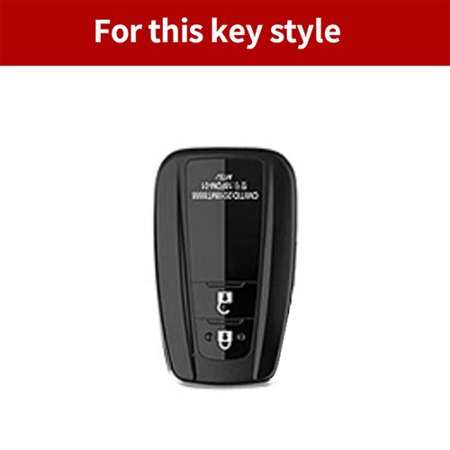 Full Suede Covered Key Fob Remote Protector Holder Cover Case For Toyota 2Button - Picture 7 of 9