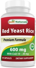 Best Naturals Red Yeast Rice with COQ10 60 Capsules