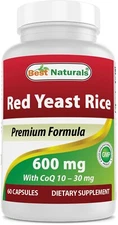 Best Naturals Red Yeast Rice with COQ10 60 Capsules