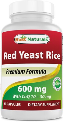 Best Naturals Red Yeast Rice with COQ10 60 Capsules