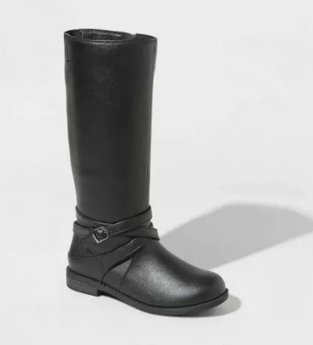 Faux Leather Riding Boots Theresa 