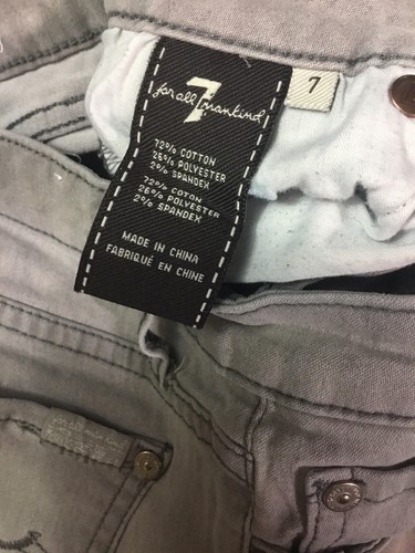 7 for all mankind jeans Gray distressed girls youth Sz 7 LkNw Great Deal Must Ha - Picture 10 of 12