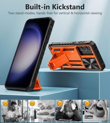 For Samsung Galaxy S23 Ultra Case w/ Shockproof Military Grade Cover & Kickstand - Picture 5 of 9