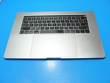 MacBook Pro 15" A1990 2018 MR932LL/A Top Case Palmrest w/Battery Gray 661-10345