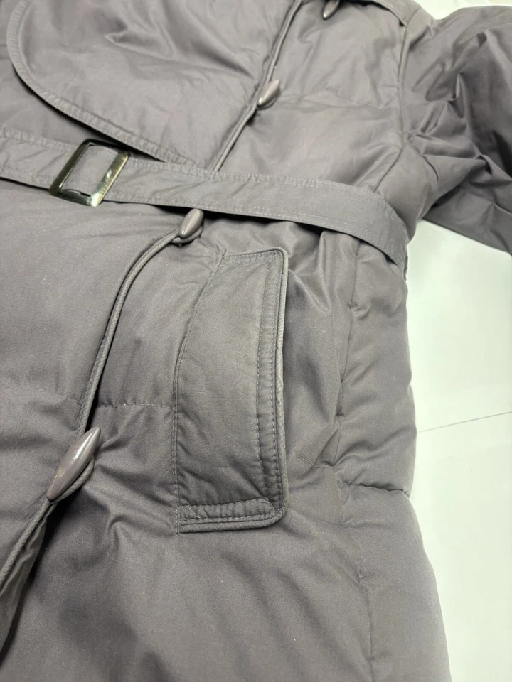 Винтажный J галерея куртка женский размер средний фиолетовый утка вниз пуховик длинное пальто - Изображение 4 из 4