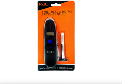 #ad RAC Tyre Tread amp; Digital Pressure Gauge Pump UK GBP 16.99