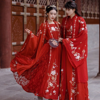 Hanfu Couples Chinese Ancient Vintage Hanfu Shoot Adult Carnival Cosplay Costume Green&Gray 3 Pcs Hanfu Outfit For Men&Women : Buy Online at Best Price in KSA - Souq is now