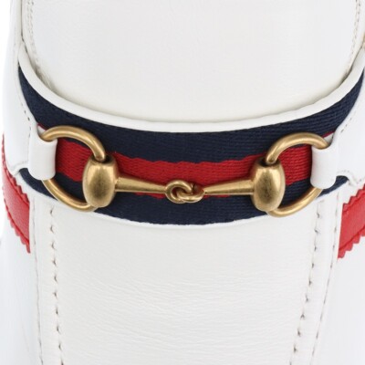 Gucci x Adidas Leather Loafer UA10 1/2 Men's White x red Gucci x Adidas Leather Loafer UA10 1/2 Men's White x red