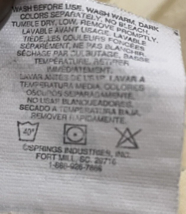 Простыня плоская желтая Wamsutta из 100% египетского хлопка двойная - Изображение 3 из 4