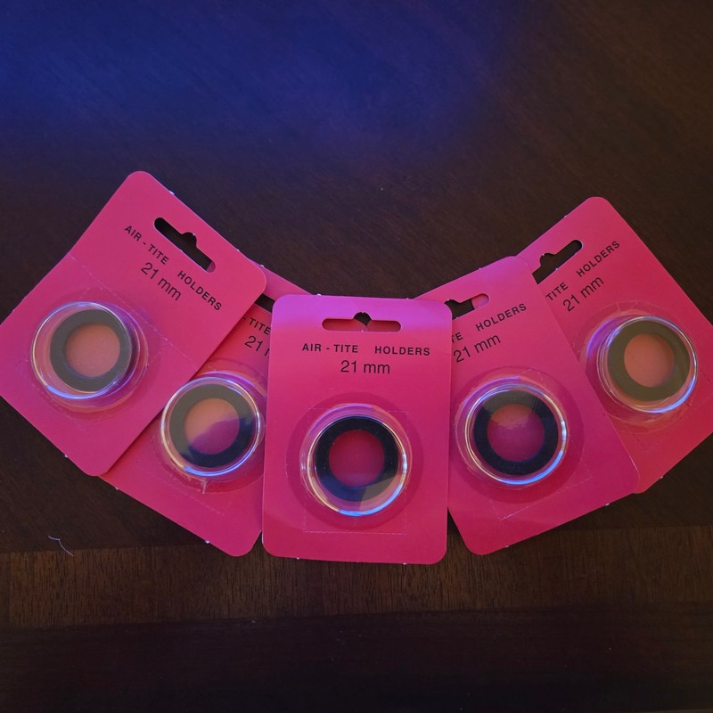 Genuine Air Tite Black Ring Type Coin Holders