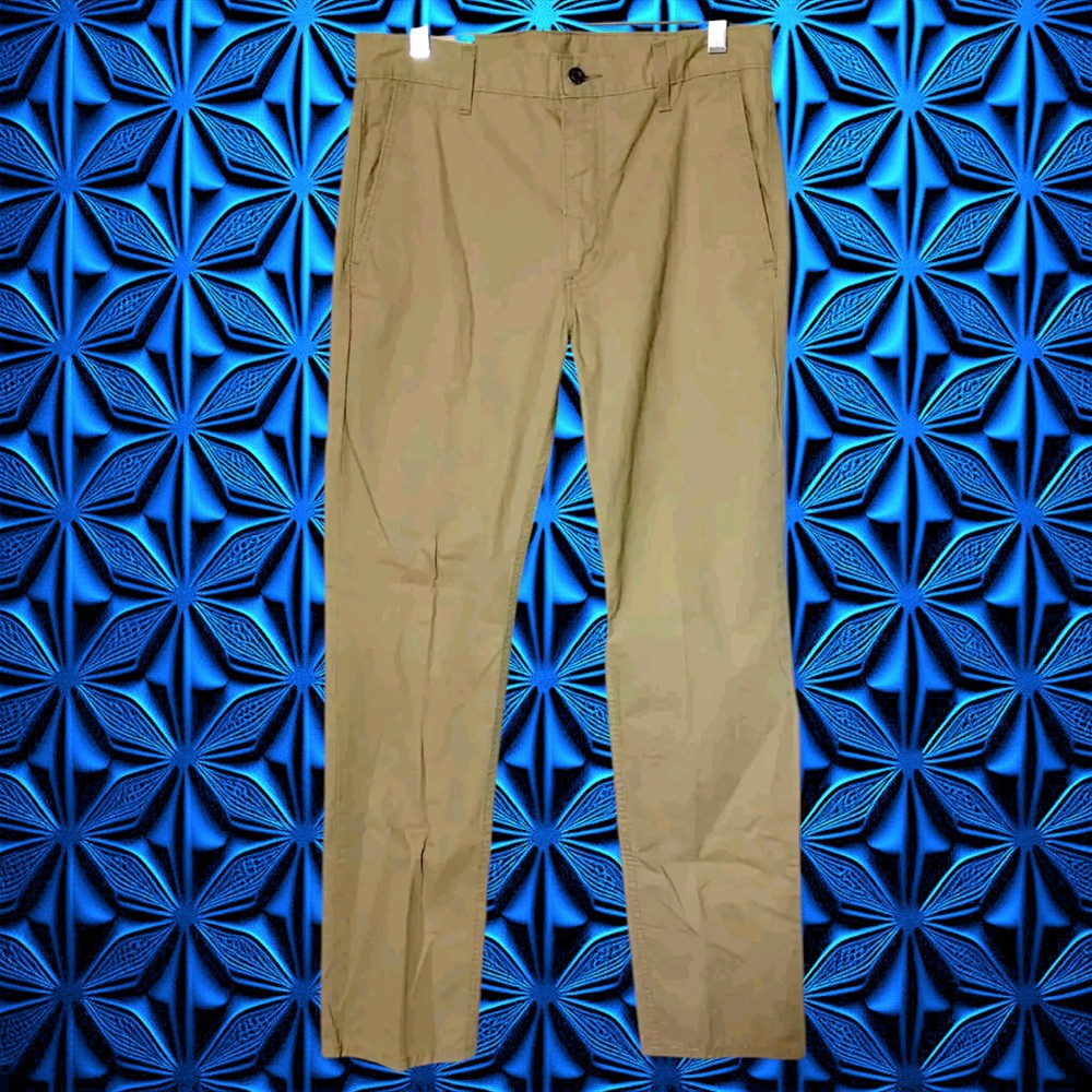 Levis Mens Tan Beige Chino Pants 32x32 White Tab Signature