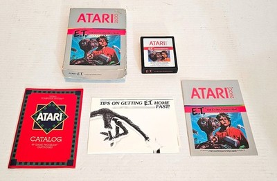 E.T. The Extra-Terrestrial (Atari 2600, 1982) Complete with Box (Box Has Damage)
