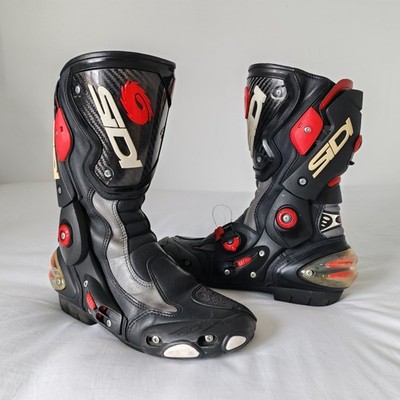 Sidi Vertigo Corsa Vortice Motorrad Rennstiefel Herren UK 8 EU 42 Schwarz Leder