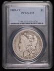 1889 CC Morgan Silver Dollar PCGS F-15