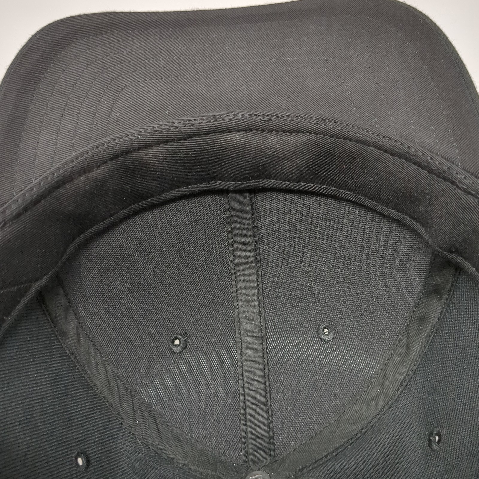 Richardson Strapback Baseball Hat Solid Black Lar… - image 8