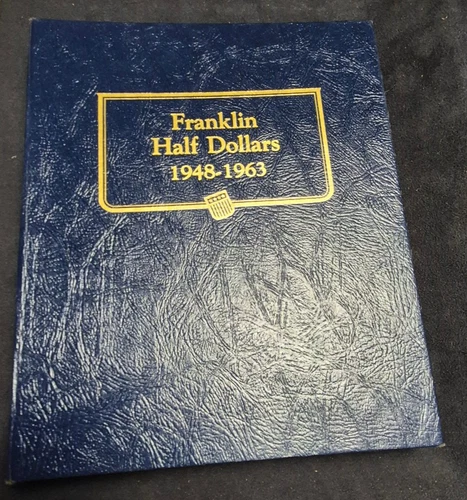 Franklin Half Dollars 1948-1963 Complete Gem BU Set in Album (35 Coins)