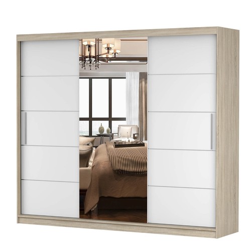 Schwebetürenschrank Kleiderschrank Schrank+Spiegel- INSIGNIA - 230cm - Bild 17 von 46