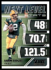 2021 Score Next Level Stats Aaron Rodgers Green Bay Packers #4