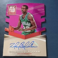 2014 Panini Elite Die-Cut  Rolando Blackman Dallas Mavericks Auto /74 #44