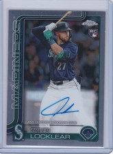 Topps Tyler Locklear Seattle Mariners 2025 Chrome Rookie Autographs #RA-TL